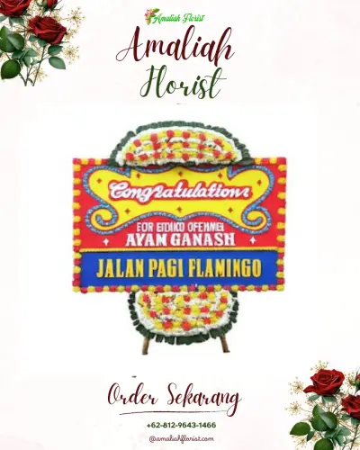Bunga Papan Congratulation di Rua